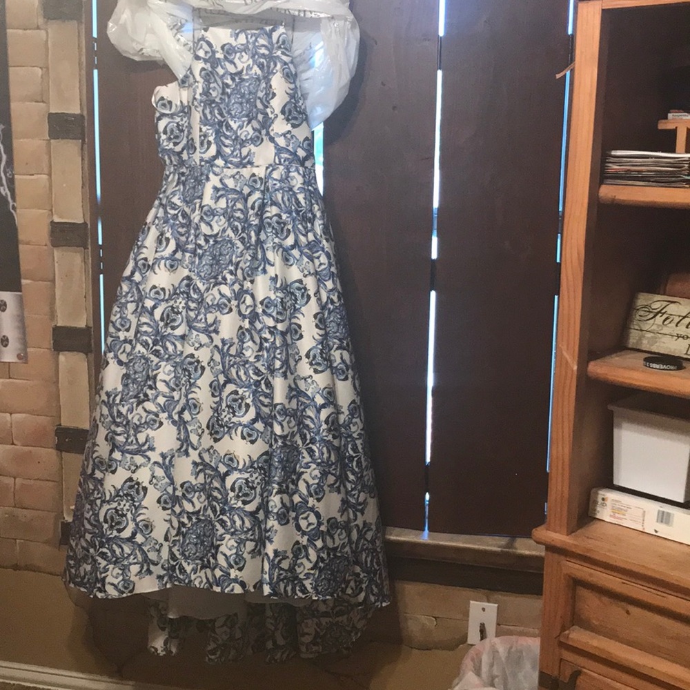 Prom Dress with lace up back, full skirt,corset